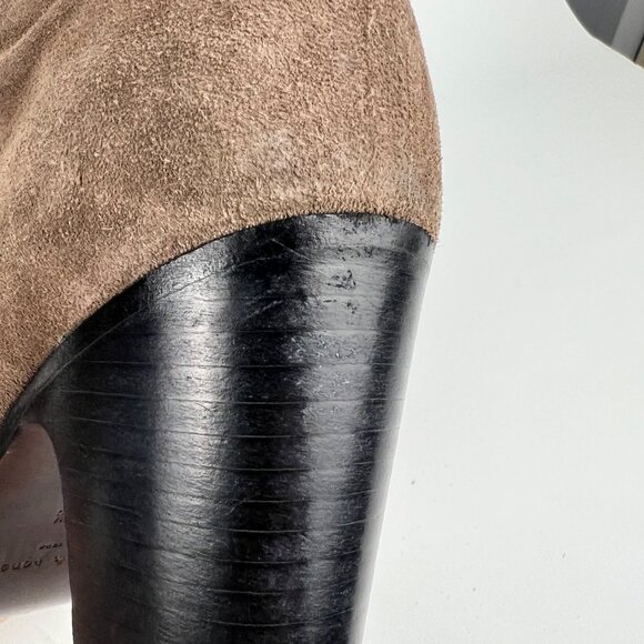 rag & bone Womens Grayson Brown Suede Ankle Boot Block Heel size 39.5 US 9.5 - Picture 12 of 16